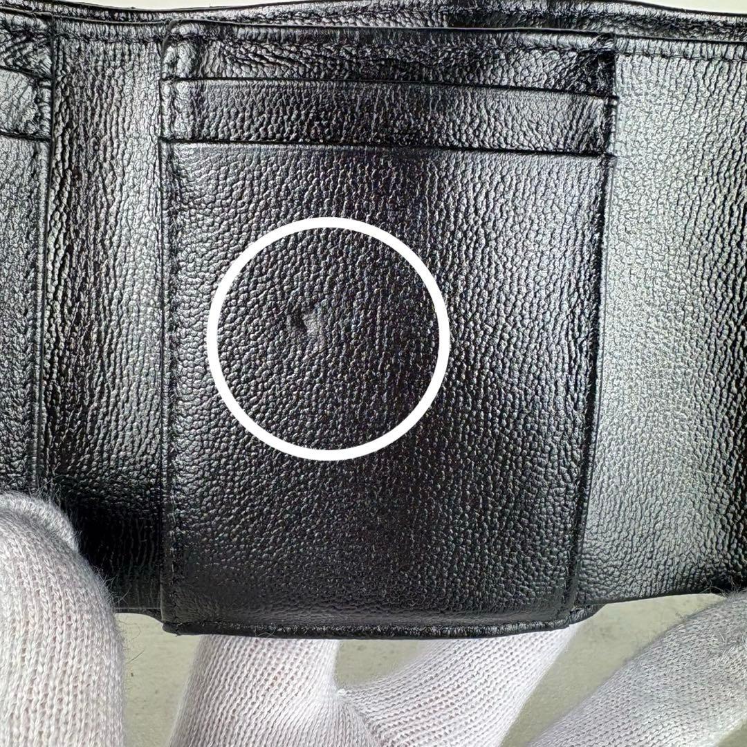 CHANEL シャネル　ハーフココ　三つ折り財布　キャビアスキン　ケース