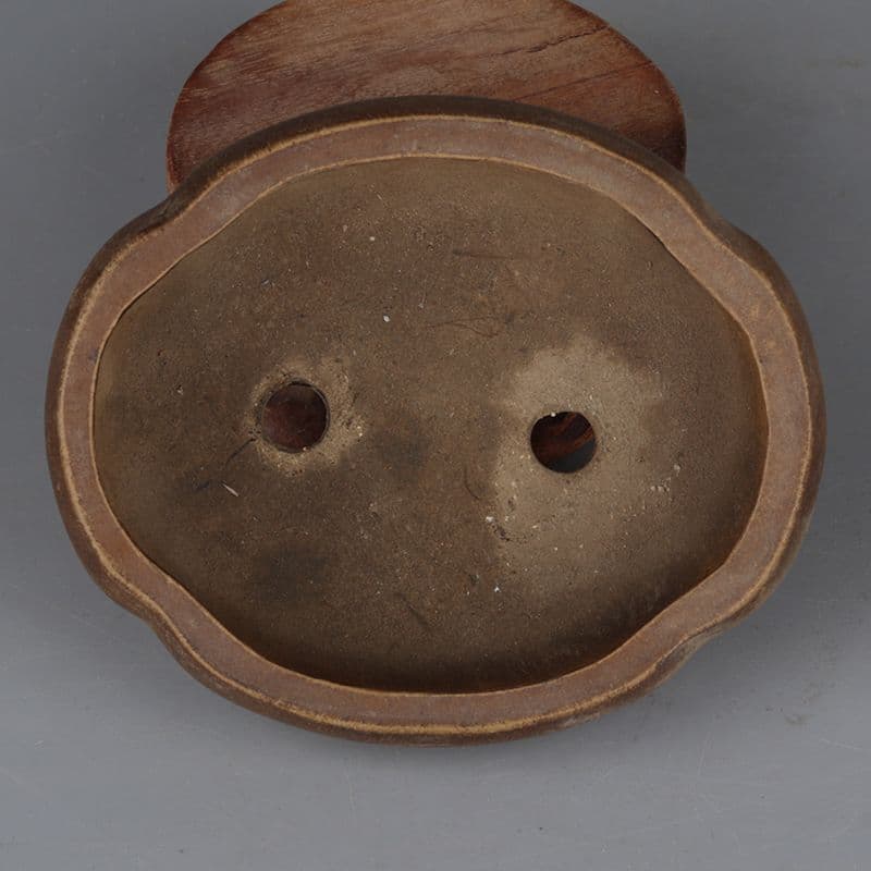 中国宜興 紫砂雕山青水秀山水纹 鉢盆栽鉢 植木鉢 小品盆栽鉢 大品盆栽鉢