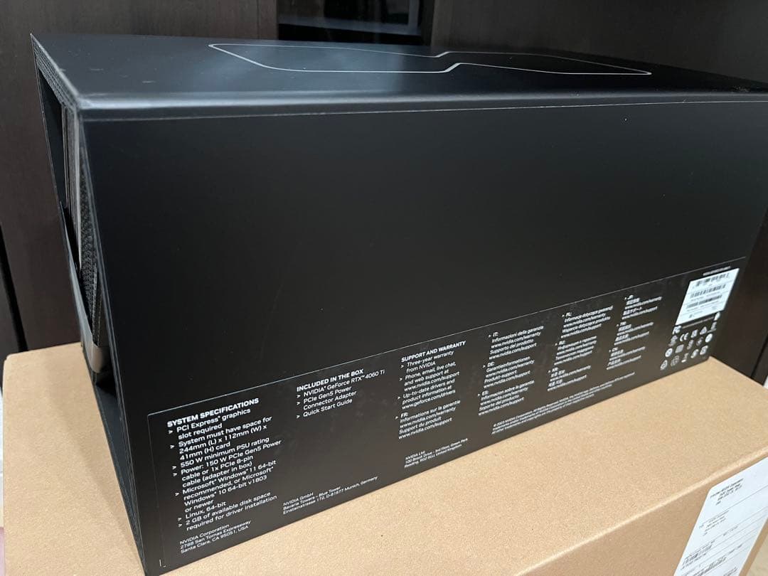 【新品未開封】NVIDIA GeForce RTX 4060 Ti FE 本体