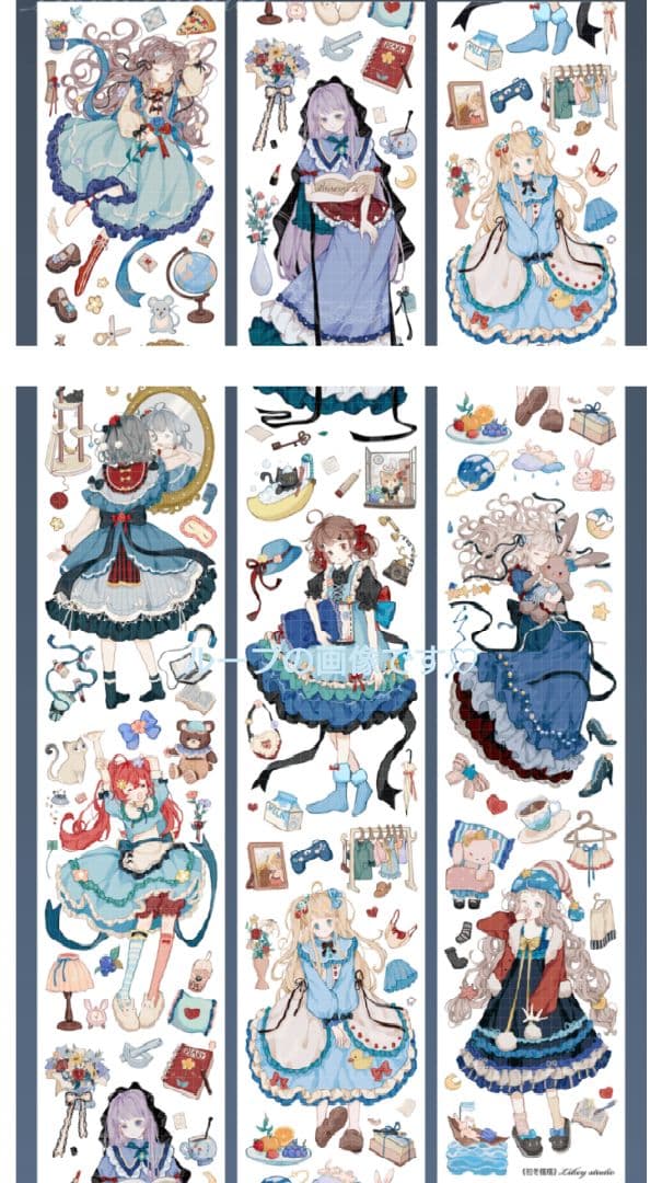 J381＃初冬糯糯(虹光)Likey切り売り海外人物マステ女の子