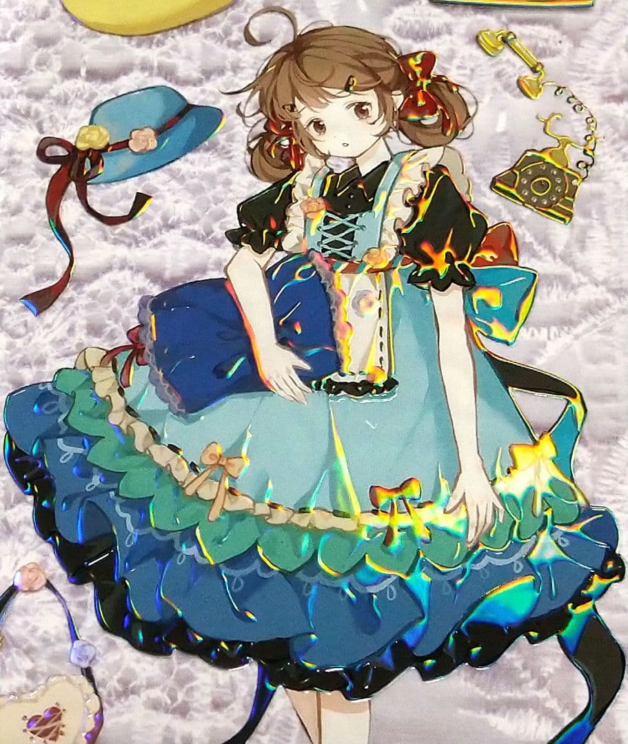 J381＃初冬糯糯(虹光)Likey切り売り海外人物マステ女の子