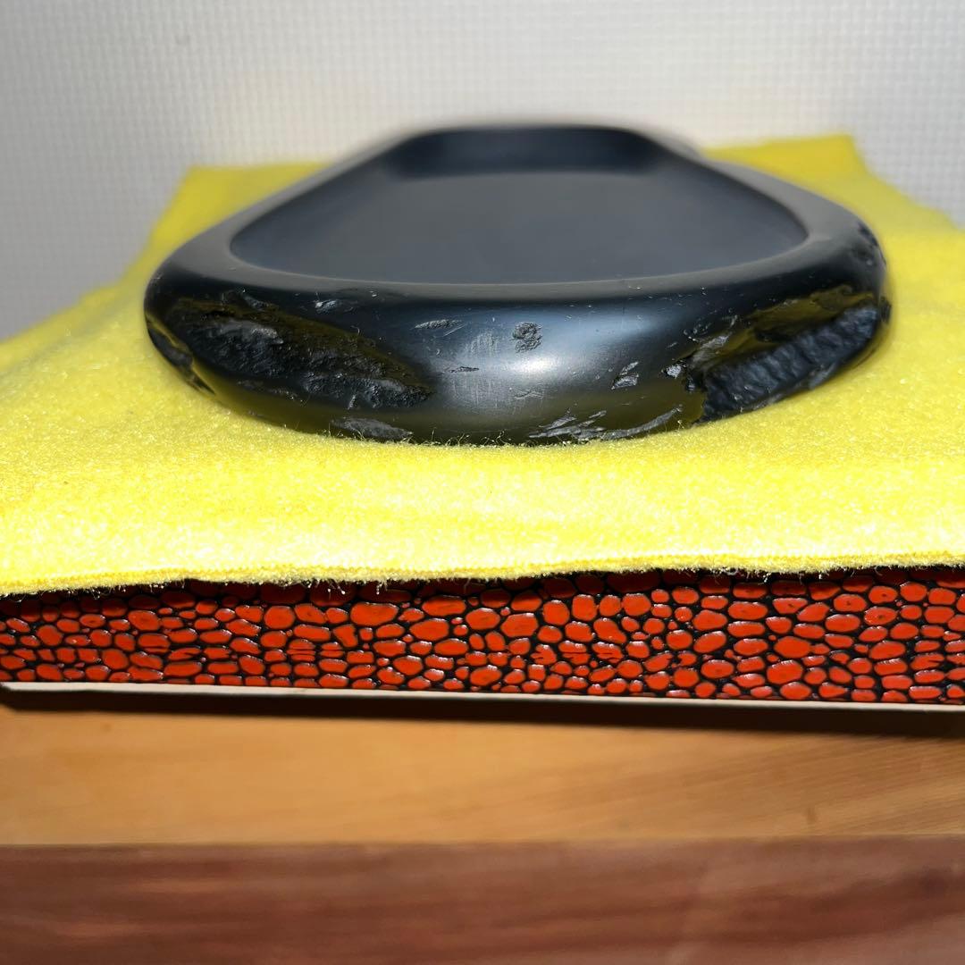 ⭕️希少　鍋倉龍渓石　新品美品　三代目　秀石　深澤秀教　20cm近い大型天然硯