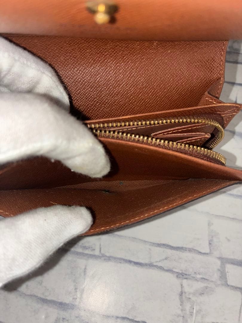 『美品』ルイヴィトン 二つ折り財布 ポルトモネ ビエ トレゾール モノグラム