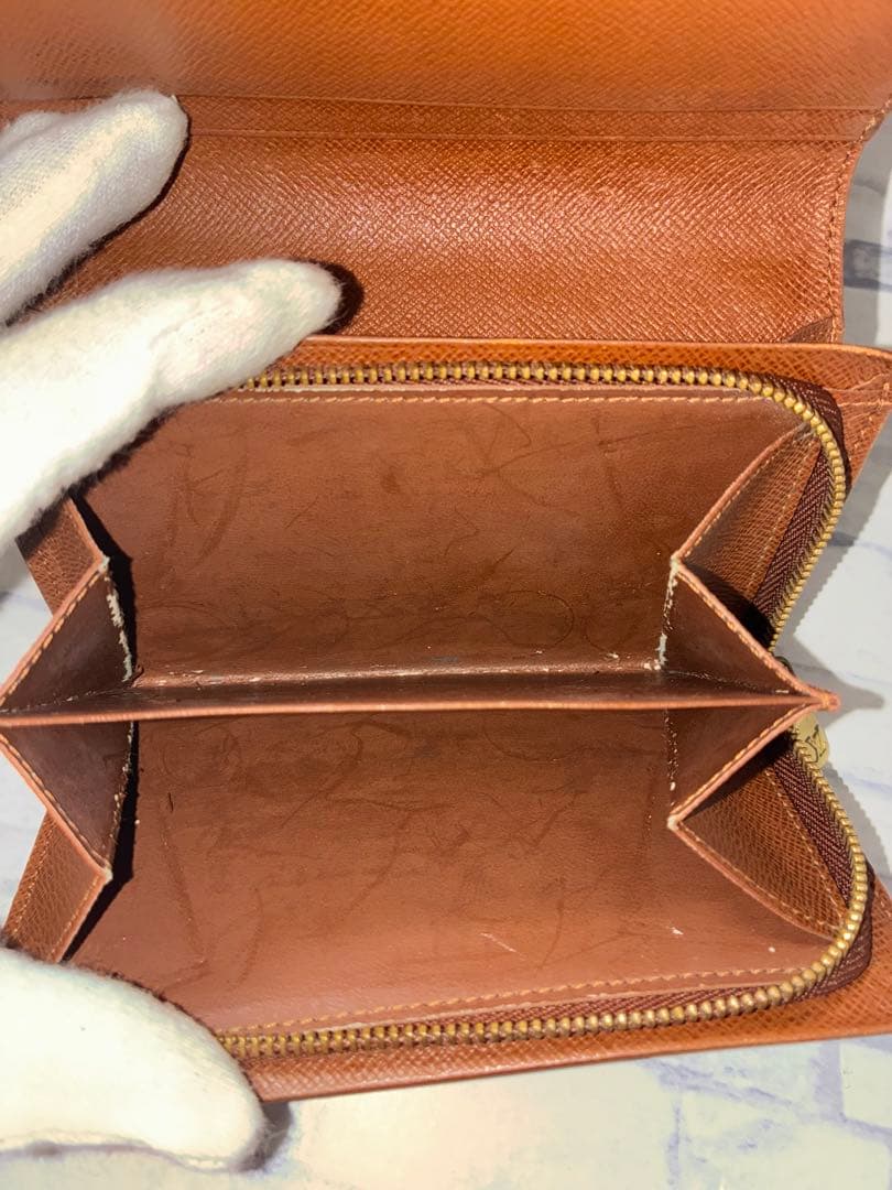 『美品』ルイヴィトン 二つ折り財布 ポルトモネ ビエ トレゾール モノグラム