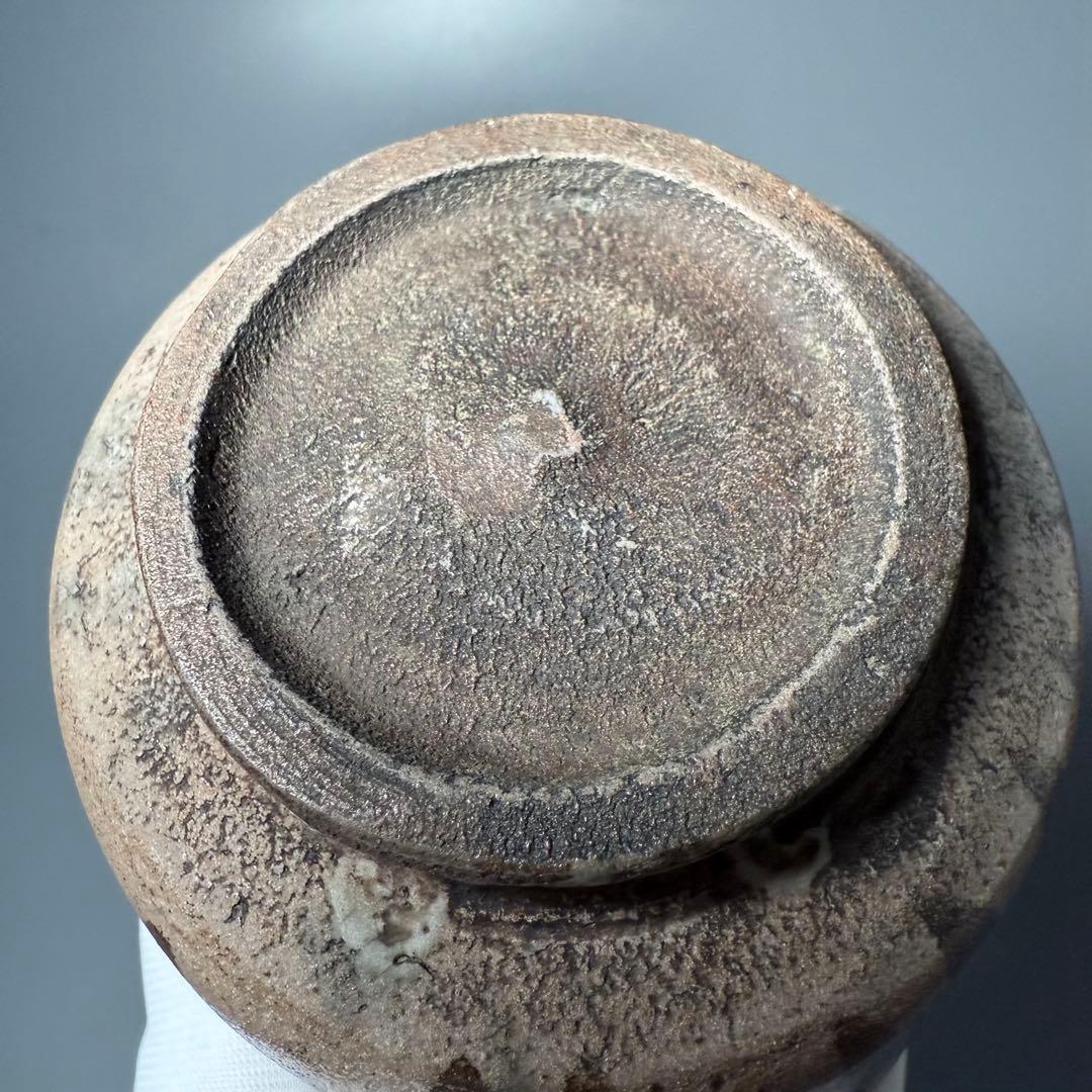 古唐津　絵唐津茶碗　共箱　時代物　橋文　桃形　向付　蒐集家旧蔵