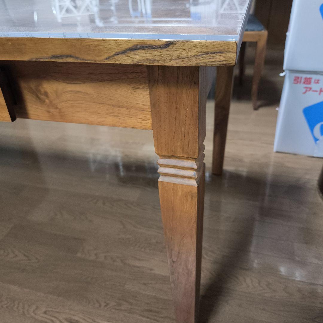【3/2までの出品】カリッジマーケット☆チーク・ダイニングテーブル《ダヴィンド》