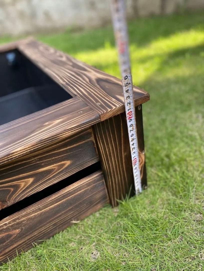 《木枠カバー Bタイプ 68L》 ビオトープ用　トロ船約68L付き　メダカ飼育