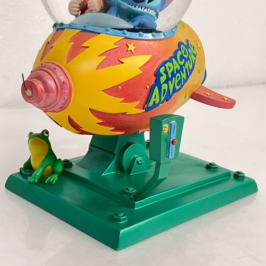 リロ&スティッチ フィギュア スノーグローブ オルゴール 25周年ピンズ付き