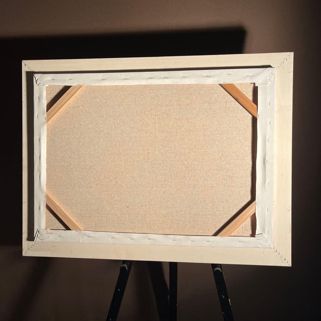 ★秀作★手描き油絵 クロード・モネ 睡蓮 黄金色 額付 肉筆絵画 油彩画