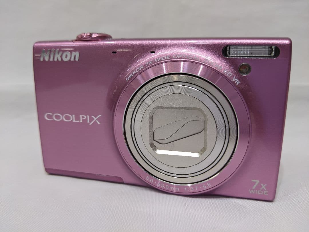 動作未確認品 Nikon COOLPIX S6100 ピンク 7倍ズーム