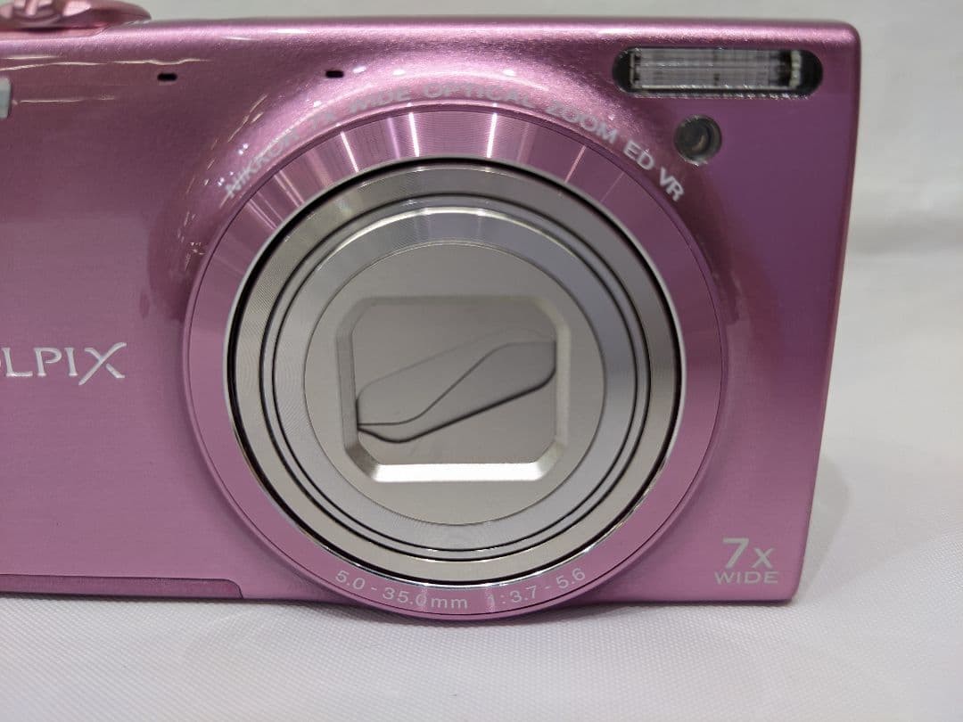動作未確認品 Nikon COOLPIX S6100 ピンク 7倍ズーム