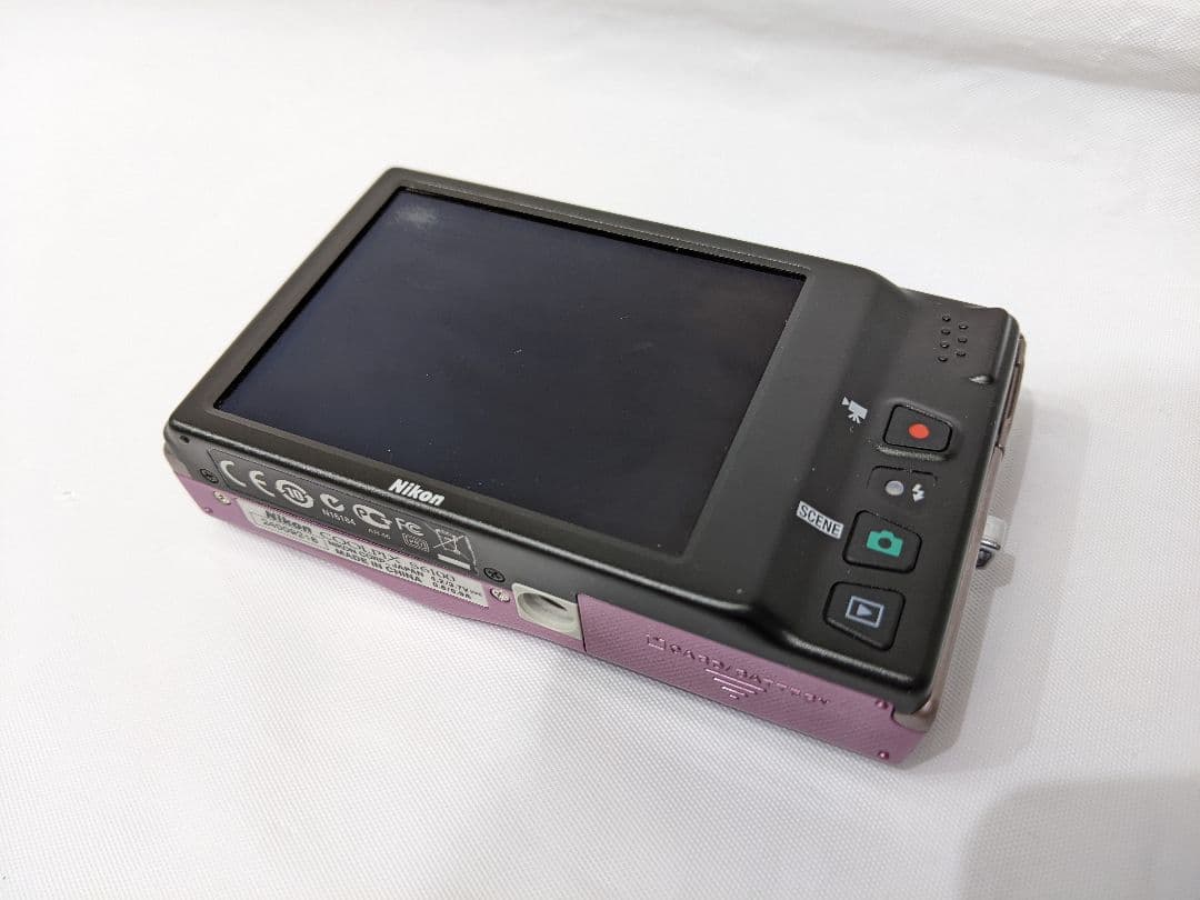 動作未確認品 Nikon COOLPIX S6100 ピンク 7倍ズーム