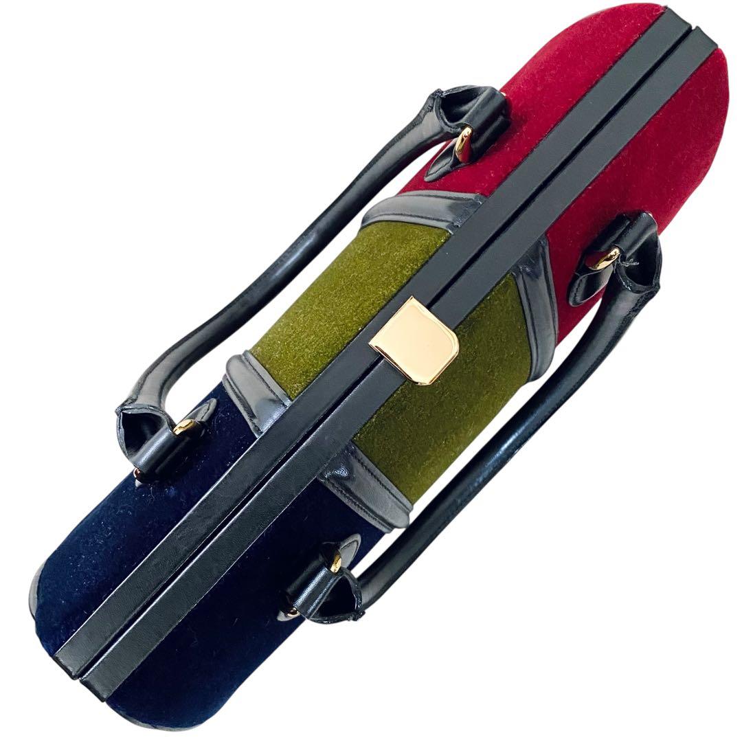 ロベルタディカメリーノ【極美品】バゴンギ調 マルチカラー ハンドバッグ