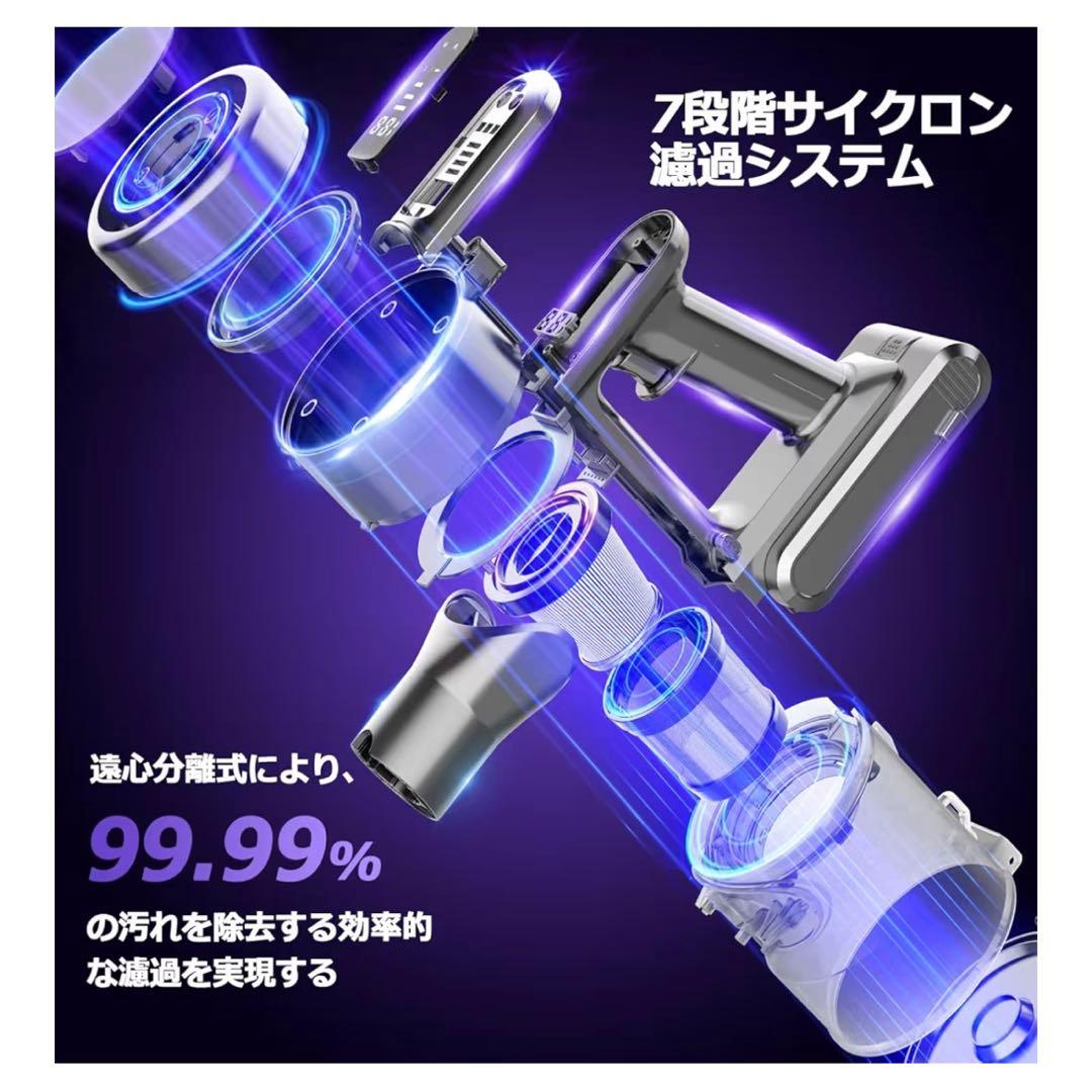 コードレス掃除機 軽量 サイクロン式 700Ｗ ハイパワー MJ56 新品未開封