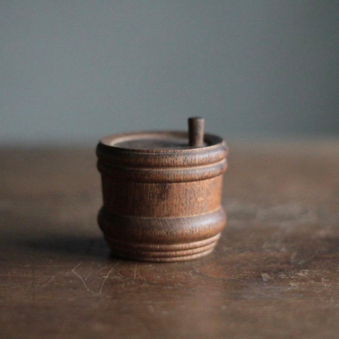 佳き木肌 古い 薬味入れ 古道具 アンティーク