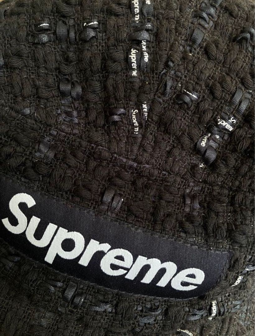 Supreme 黒 キャップ