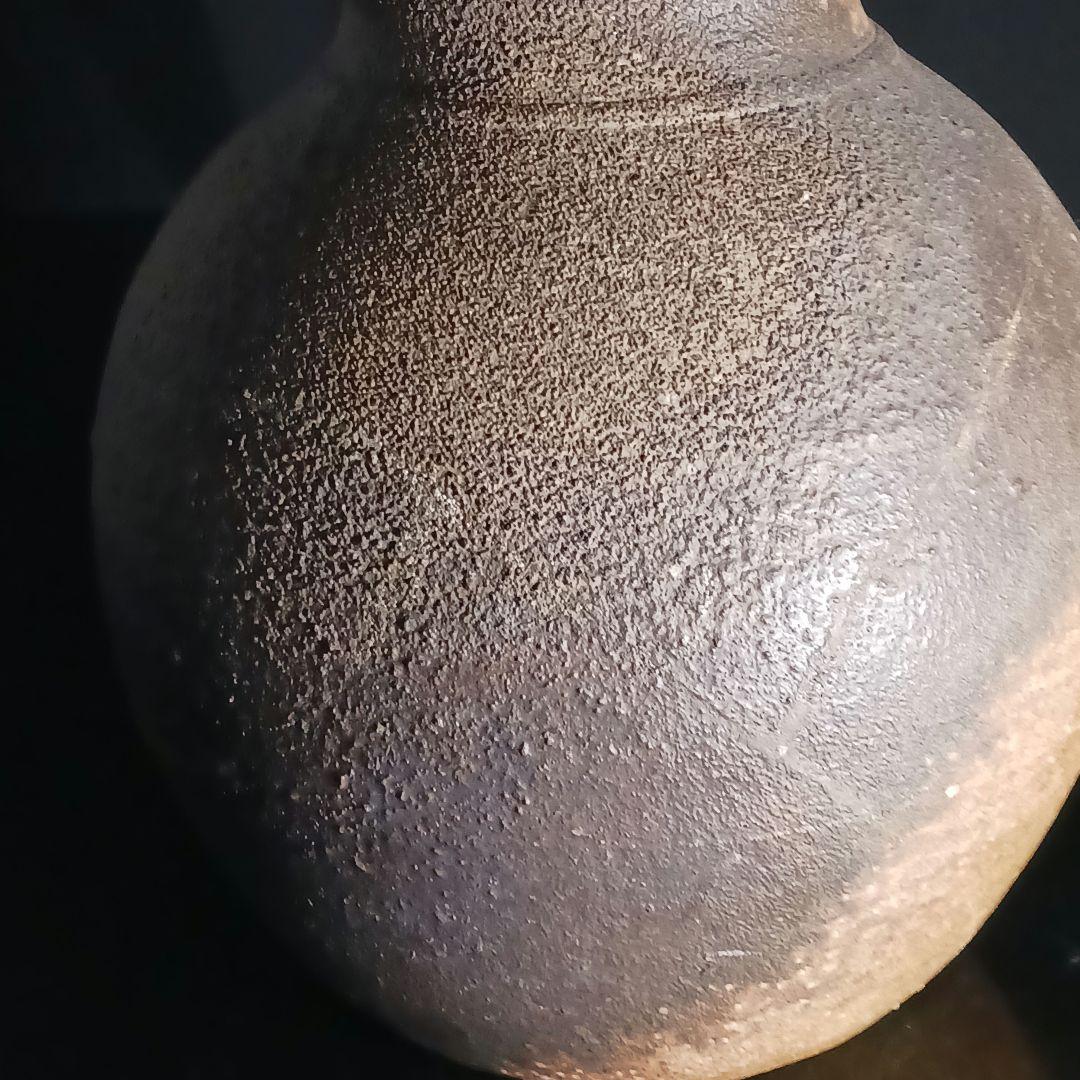 Y317-2 備前焼 最上位作品 人間国宝 藤原啓 本人作 備前大壷 二重共箱