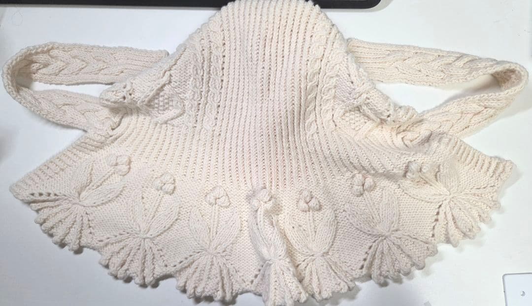 【yuki fujisawa】襟付きバラクラバ 白　ユキフジサワ