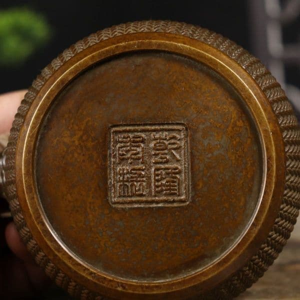 銅器 蘇工 竹編香薫炉 銅香炉 茶道香薫炉 香道具 装飾品 工芸品 置物