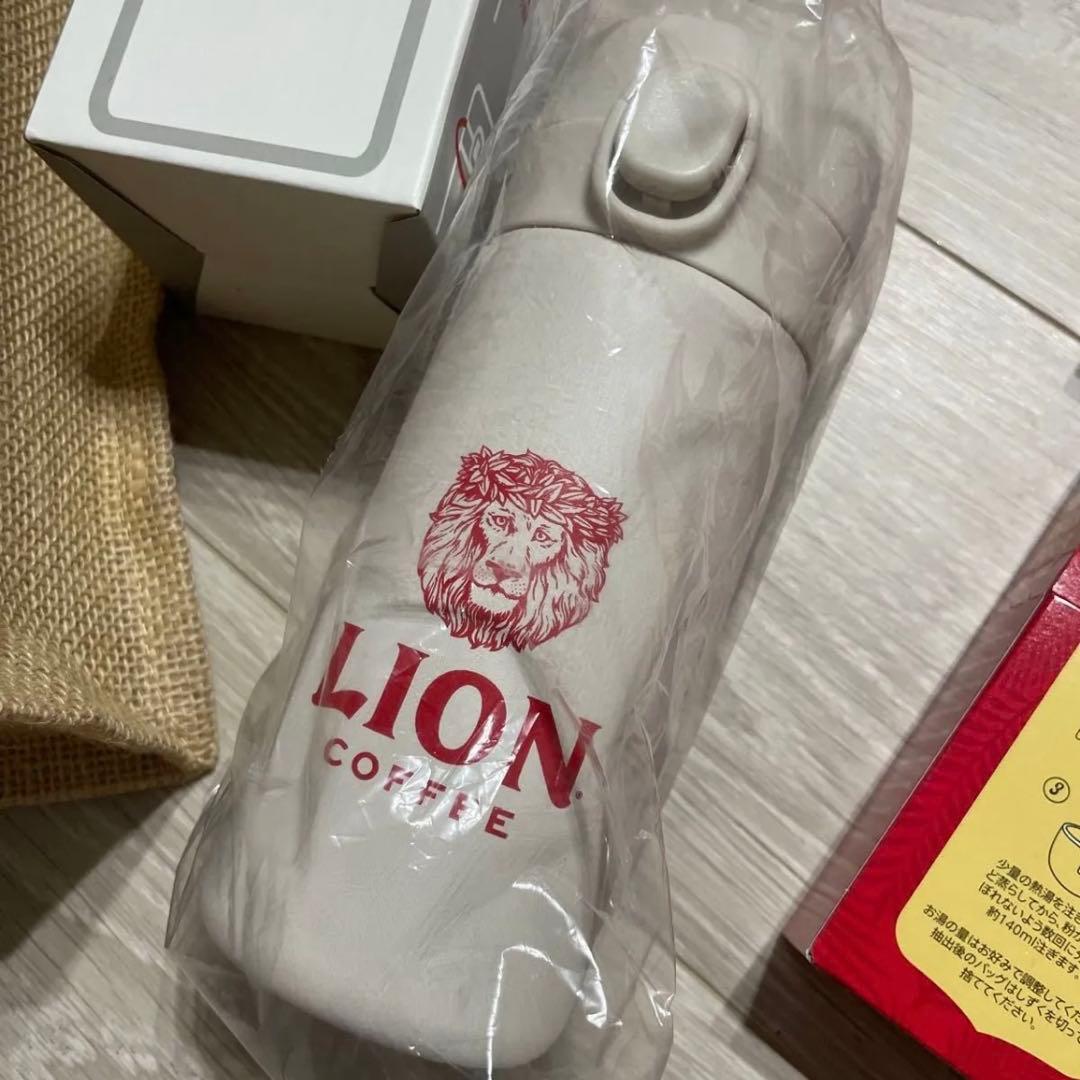 ライオンコーヒー　ドリップコーヒー　タンブラー　バッグ　グッズセット　福袋