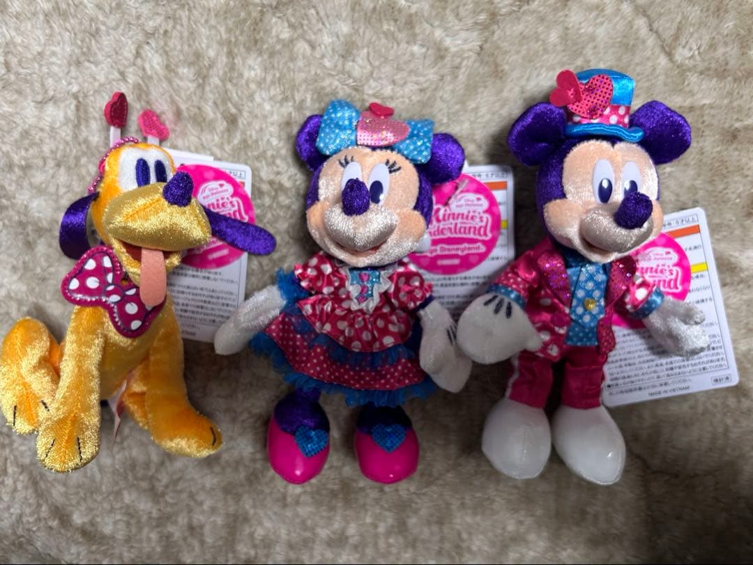 ディズニーランド　ミニパル　ミニーのファンダーランド　ぬいば　ミキミニ　プルート