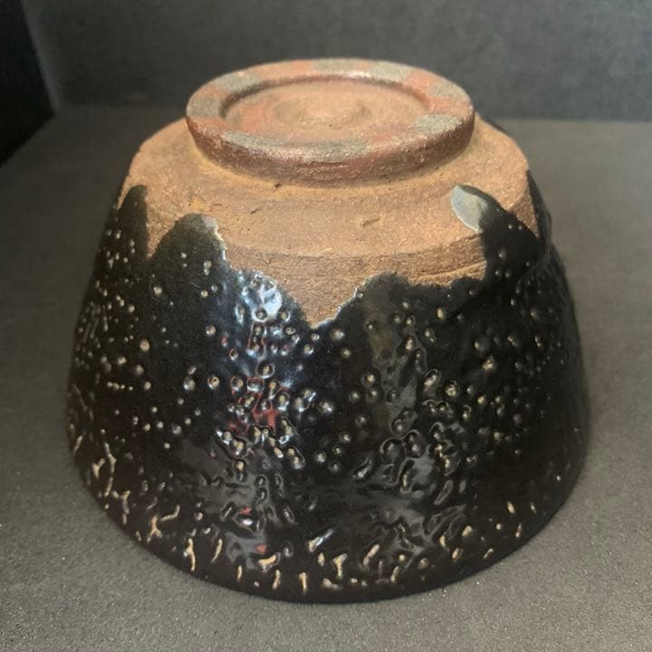 上野焼 上野紫蘇手釉茶碗　茶道具