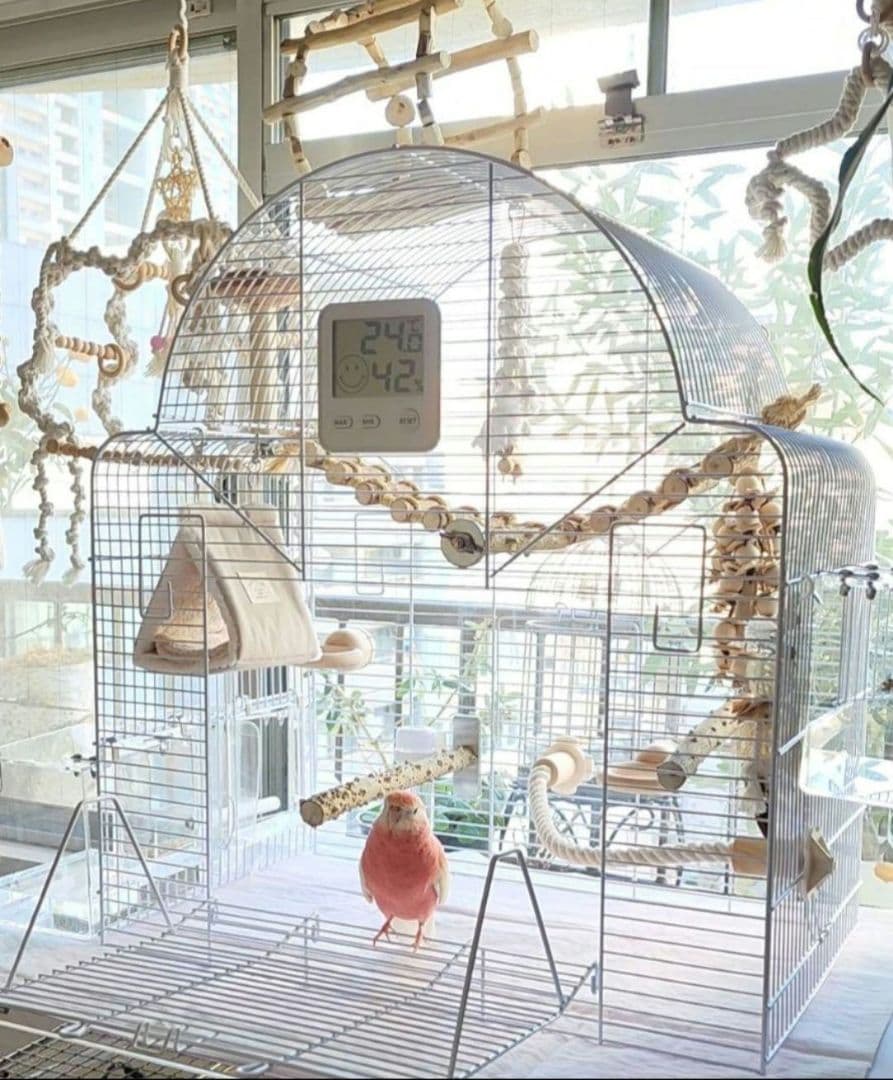 新品 ③ 大型 バードケージ 鳥かご ホワイト インコ 小鳥 ヨーロッパ輸入品