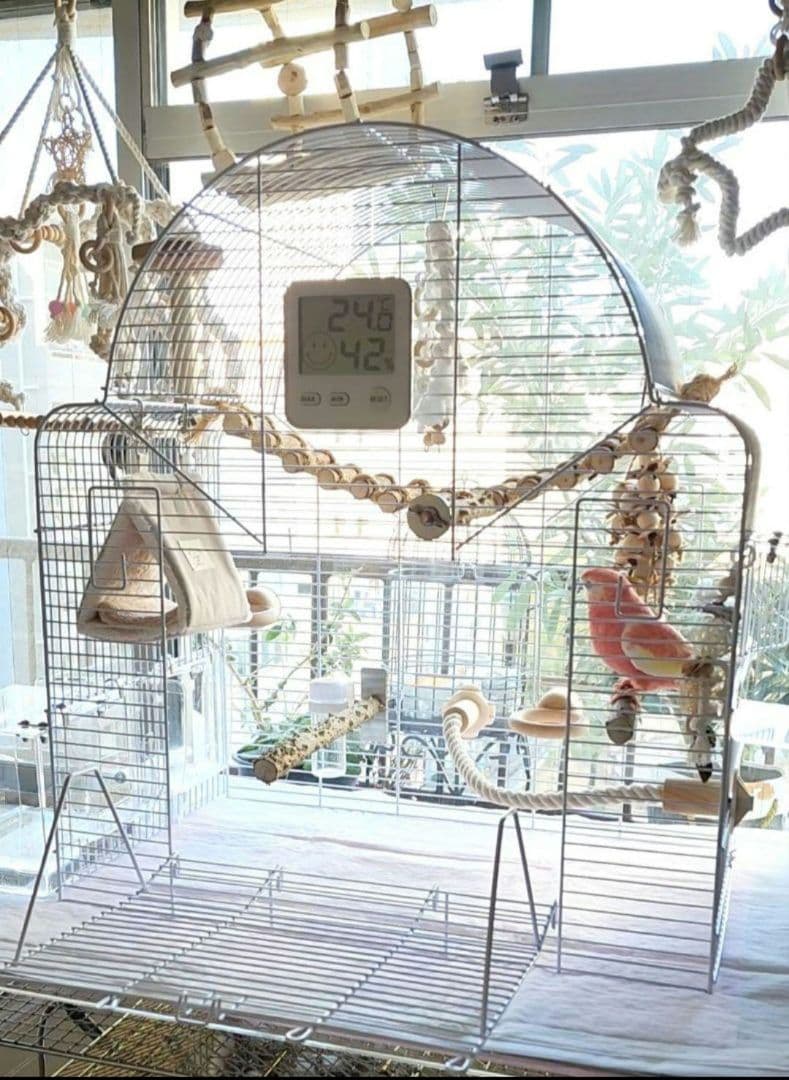 新品 ③ 大型 バードケージ 鳥かご ホワイト インコ 小鳥 ヨーロッパ輸入品