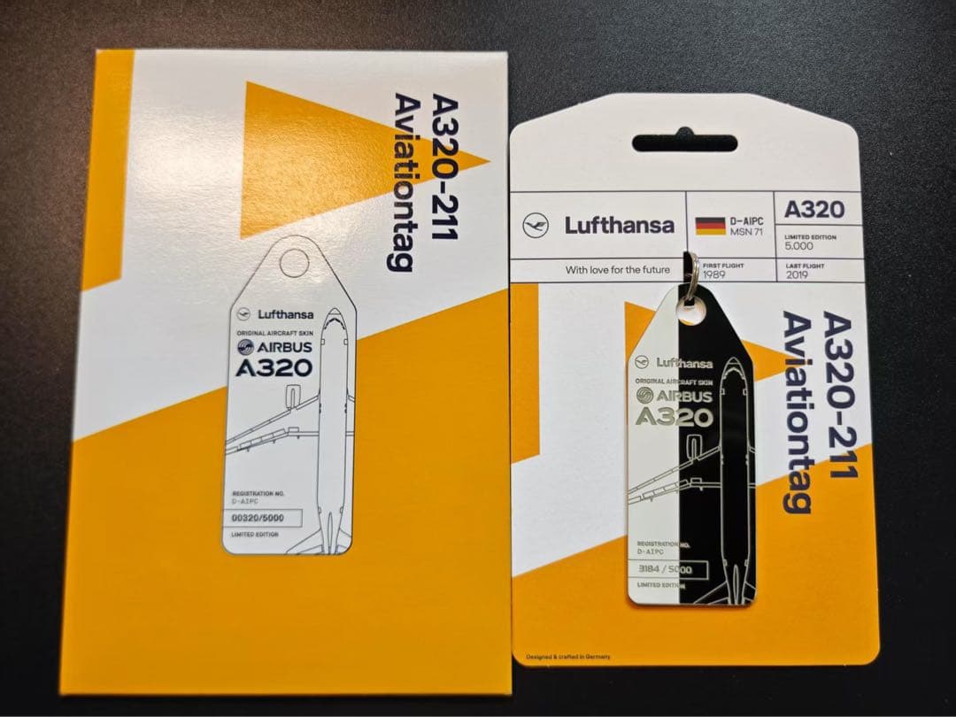 ルフトハンザドイツ航空 Aviationtag A320 2等分コンビ色