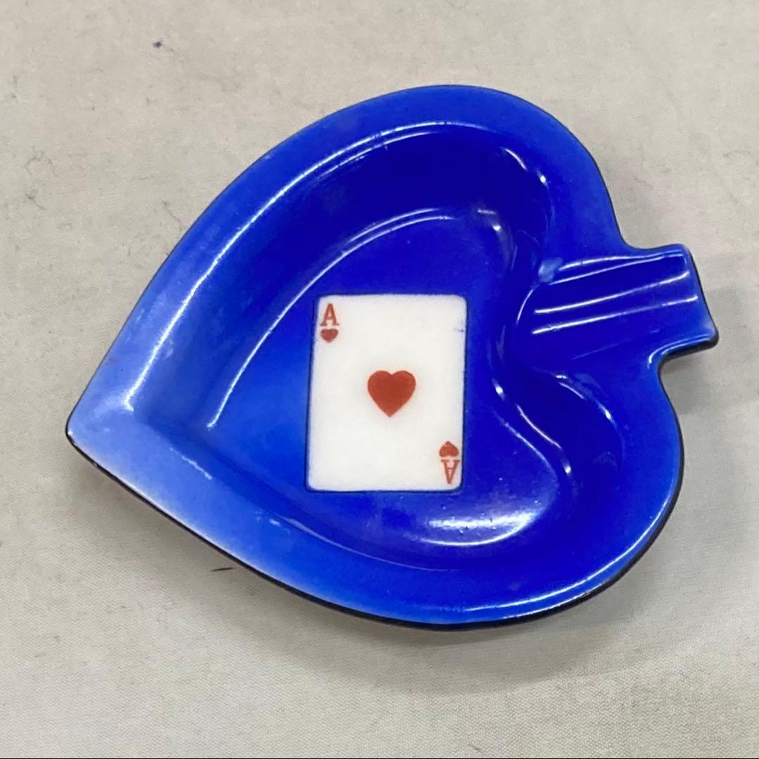 B425s「トランプ図変り皿 3枚」オールドノリタケ　クラブ　スペード　ハート