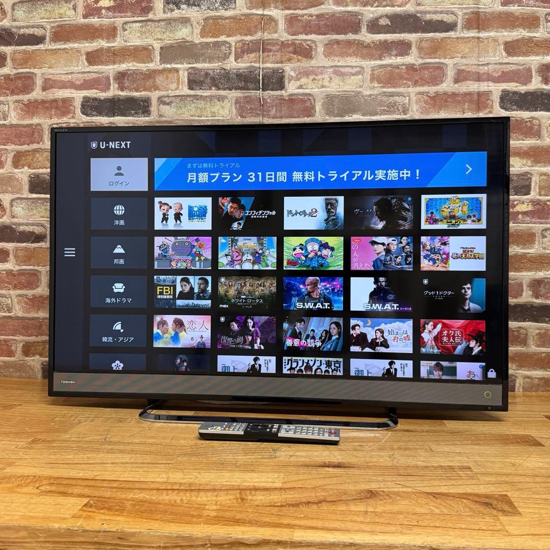 東芝 40V型 4K液晶テレビ REGZA 40M510X W録対応 動画アプリ