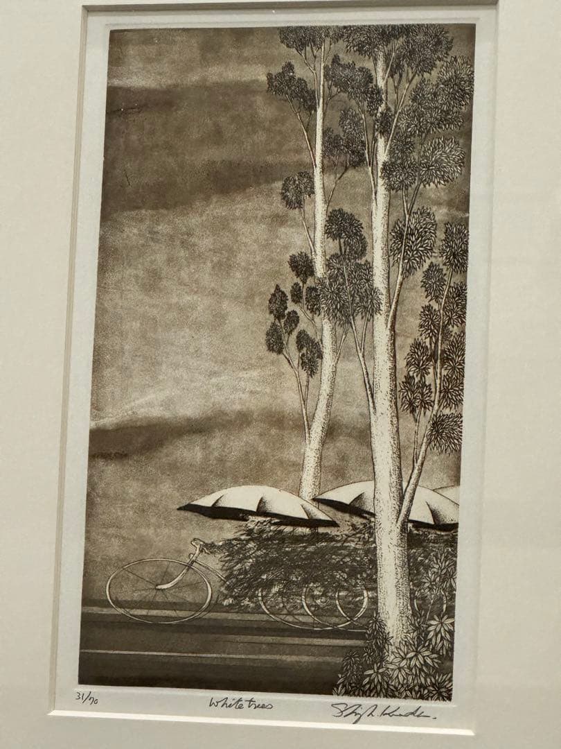 黒田茂樹　エッチング　真作 黒田茂樹 リトグラフ　31/70