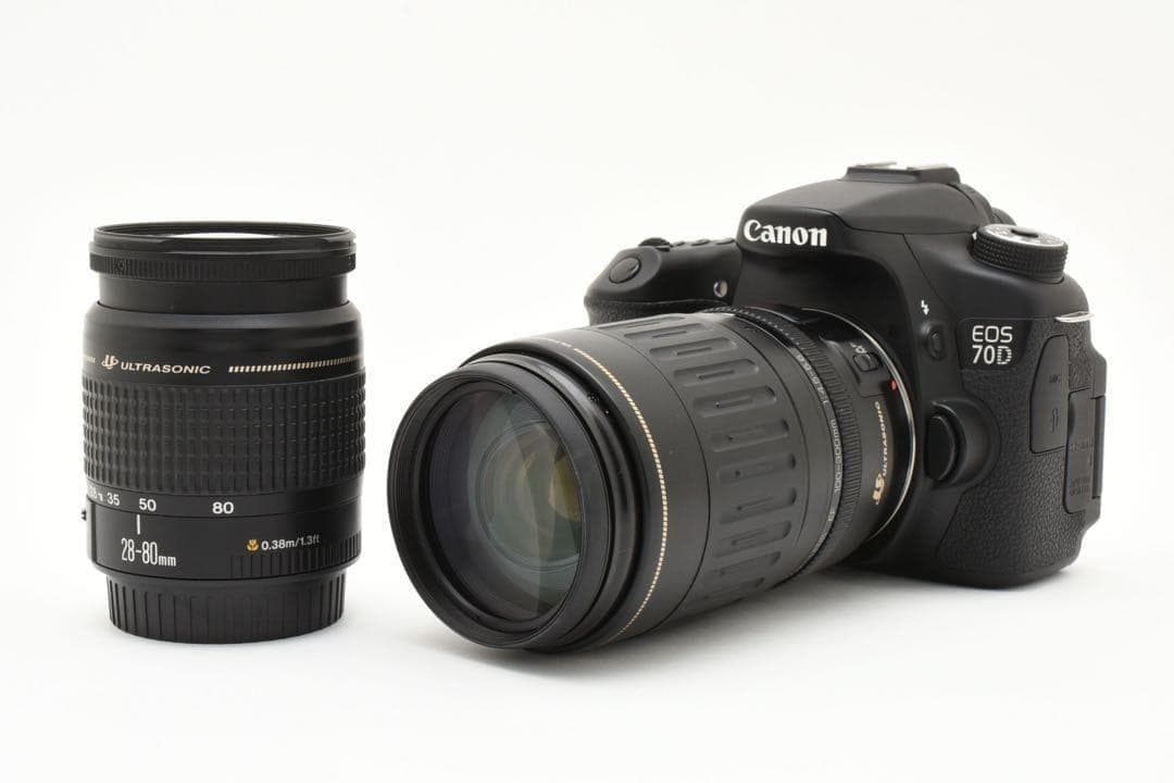 【美品】 キヤノン CANON EOS 7OD ダブルズームキット