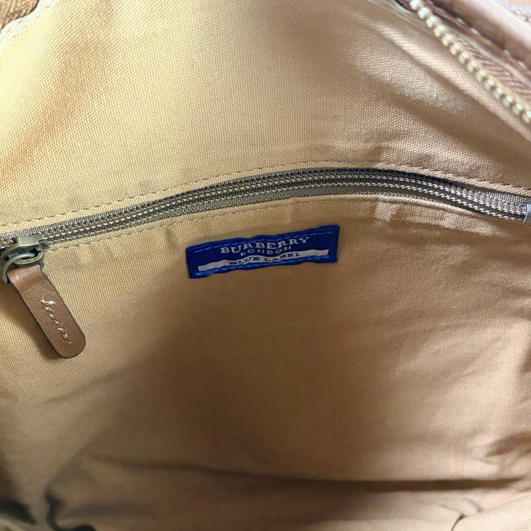 アルビバーバリーブルーレーベル ワンショルダーバッグ ホースロゴ金具